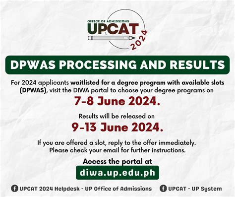 dpwas|UPCAT (UP Office of Admissions).